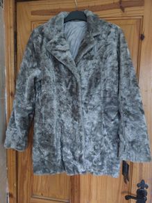 Faux fur reversible coat (free postage)