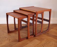 G Plan Quadrille Teak Nest of Tables Mid Century Vintage Retro