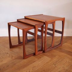 G Plan Quadrille Teak Nest of Tables Mid Century Vintage Retro