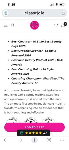Ella & Jo Melt the Day Away Cleansing Balm 100ml
