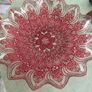 Vintage Large Turkish Art Decorative Center pice Plate. Red and silver / gold on the back . Image 10