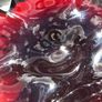 Murano Style Cranberry Ruffled Hand Blown Bowl Image 7