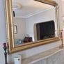 Large Ornate Gold Fireplace Mirror Vintage Style 130cm Image 3