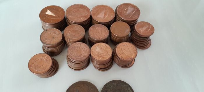 Ireland coins 366 in total Pre decimal and Decimal Read description Registered post included