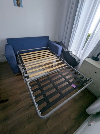 Blue 2 seater Sofa Bed