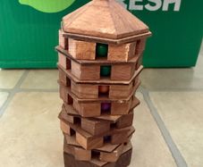 Wooden brain teaser puzzle