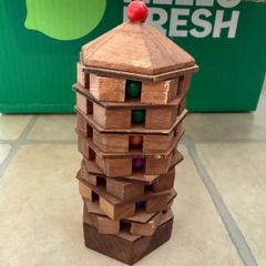 Wooden brain teaser puzzle