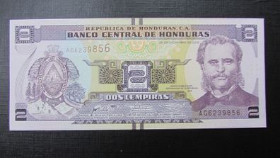 Honduras 2016.2 Lempiras.Uncirculated Banknote.