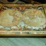Old World Map Coffee Table Image 3