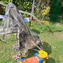 Bike/Stroller/tonka truck/ironing board/weight bench. Image 2