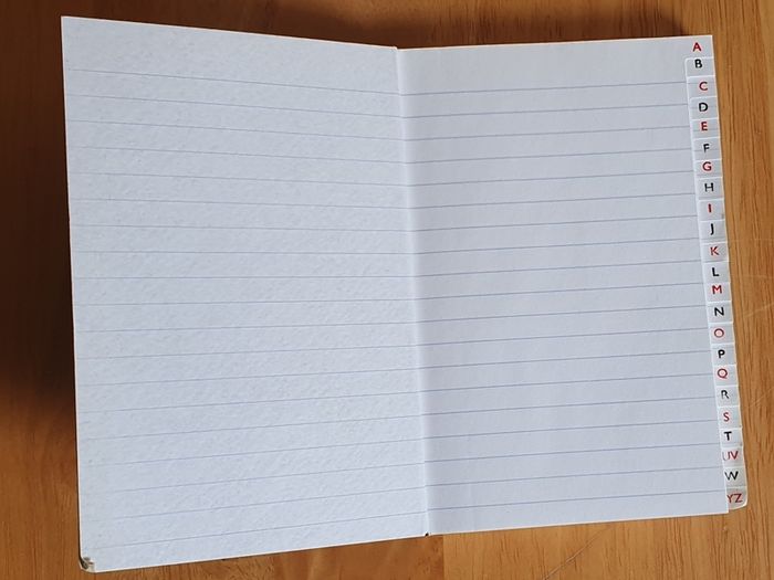 New - A Small Alphabet Notebook - Address Book - #
