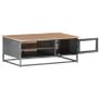 Coffee Table Grey 90x50x35 cm Solid Acacia Wood Image 4