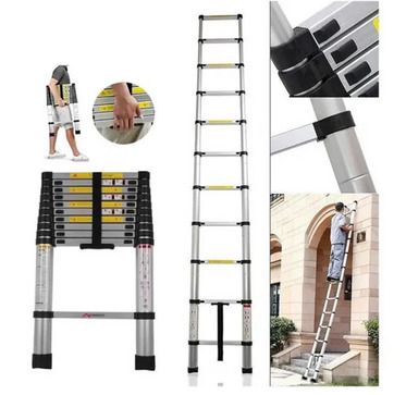 Telescop Ladder 3.2M Aluminum Telescopic Ladder Portable Home Ladder Adjustable Telescopic Straight Ladder Furniture