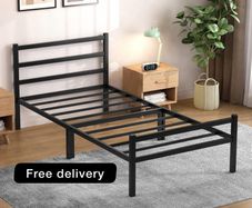 Single Bed Frames with Headboard 3ft