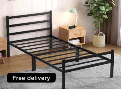 Single Bed Frames with Headboard 3ft