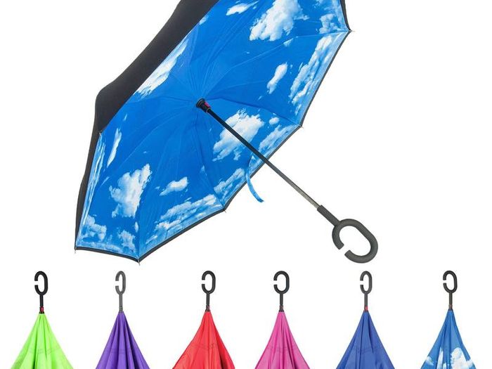 New 2016 Innovation Idea for the umbrella Double Layer Inverted Umbrella  Strong Waterproof and Windproof