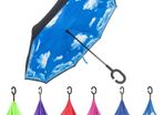 New 2016 Innovation Idea for the umbrella Double Layer Inverted Umbrella  Strong Waterproof and Windproof