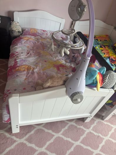Nested Sorrento Cot Bed-White