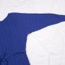 Monsoon Royal Blue Ribbed Knit Long Sleeve Tie Waist Fit & Flare Midi Dress Size S Image 8