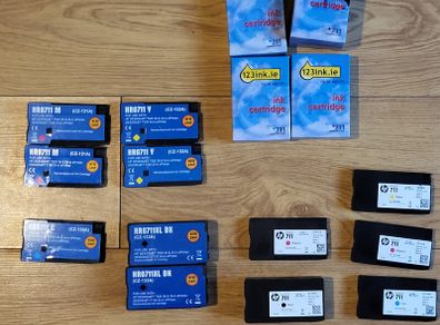 HP 711 Printer Ink Joblot