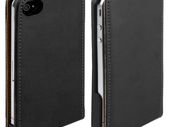 New Stylish Grip Flip Genuine Leather Case Cover Fits Apple Iphone 4s & 4