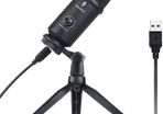 USB Microphone for Computer, RALENO Professional Studio Cardioid Condenser Mic Kit Compatible with Mac PC Laptop for Skype YouTube Teaching Gaming Recording.