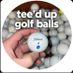 Tee’d up golfballs