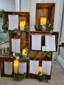 Wooden Crates Table Plan for Hire/Rent