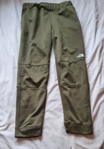 the north face joggers size xl boys green tiny hole at knee