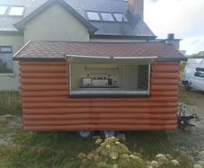 Catering trailer log cabin style with equipment