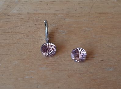 Svarowski earrings (incomplete pair)
