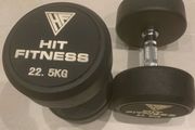 Dumbbell Pair 22.5kg Round Rubber