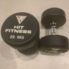Dumbbell Pair 22.5kg Round Rubber