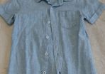 River Island Boys blue short sleeved shirt