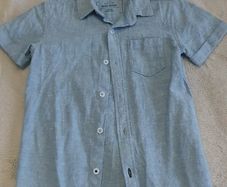 River Island Boys blue short sleeved shirt