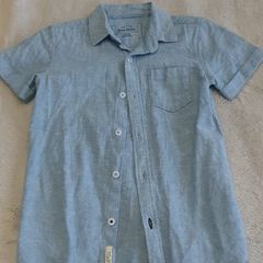 River Island Boys blue short sleeved shirt