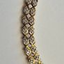 9ct gold diamond bracelet. Image 4