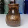 80 - Vintage 4oz Bovril Dark Brown Glass Eire Ireland Embossed Letters Jar Image 3