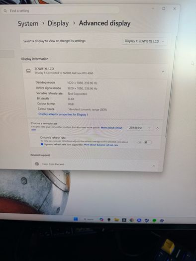 Dell AW2723DF 2k 280hz & Zowie XL2546k 240hz