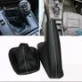 Gear & Handbrake Gaiter Boot For BMW E30 E36 E46  M Stitch Black PU-Leather Image 3