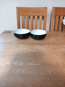 Denby Black Bowls x 2 6"