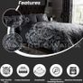 Damask Bedding Double Bed Set - Flower Duvet Cover - Comforter Covers With Pillow Cases - Black MULTIPLE SIZES AVAILABLE (FREE POSTAGE) Image 6