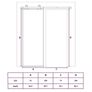 Sliding Door ESG Glass and Aluminium 76x205 cm Black Image 4