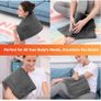 Heat Pad for Back Pain Relief, 12"x24" Electric Heat Pad with 3 Temperatures, Auto-Off, STAY ON Mode, Heating Pad for Lower Back Neck Shoulder, Heat Therapy for Period, Cramps, Endometriosis Image 5