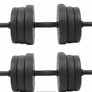 2-in-1 Adjustable Dumbbell Set with Connecting Bar Image 4
