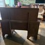 traditional English-style mahogany furniture, this twin-pedestal dressing table, five drawer chest of drawers to match and dressing table stool Image 7