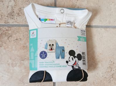 Baby Tracksuit 2 Piece Set 62/68 2-6 months Disney Mickey Mouse Lupilu White Blue