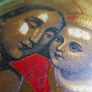 Vintage Virgin and Child, Brass  Icon Image 8