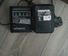 hitachi drill and 2 battery's working perfect