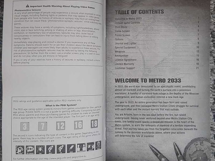Metro 2033 PC DVD  Complete in Box Collector's Item and Display Only